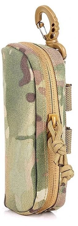 Tactical MOLLE 1000D Nylon Shockproof Eyeglass Case Outdoor Hunting Sunglasses Protective Hard Shell Pouch