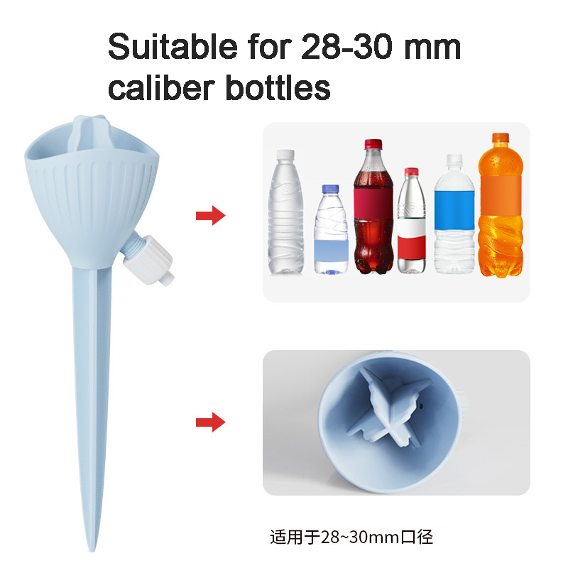 New Flower Watering Device, Automatic Watering Dripper with Adjustable Flow Rate for Plants Self-Watering Irrigator