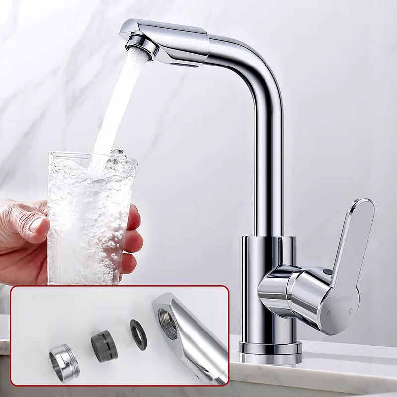360 Rotating Kitchen Faucet Extender Dual Mode Splash Proof Sink Tap