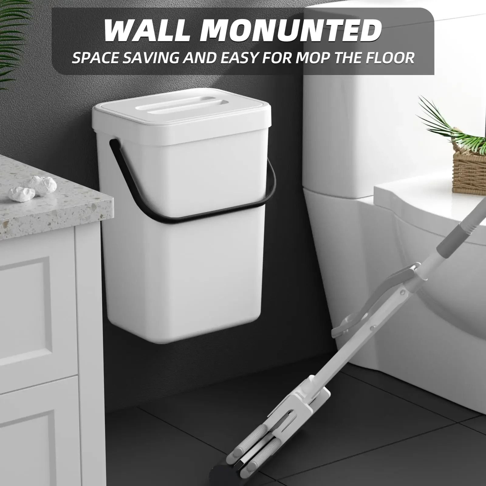 Odor Free Countertop Food Waste Basket