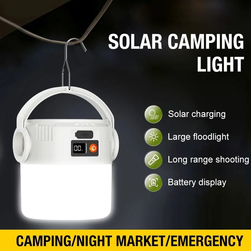 Retro Solar Powered Outdoor Camping Atmosphere Light