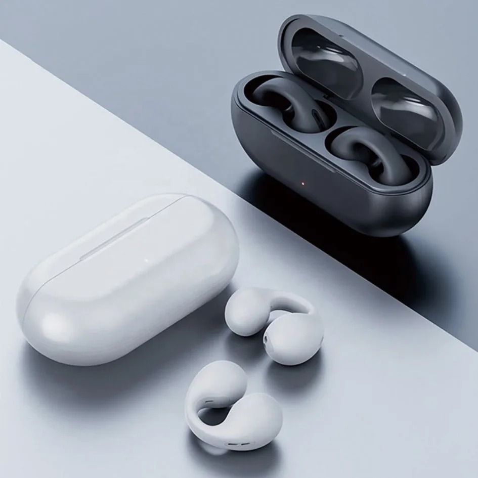 Clip On Wireless Air Conduction Sports Headphones Bluetooth 5.3 Earphones with Mic