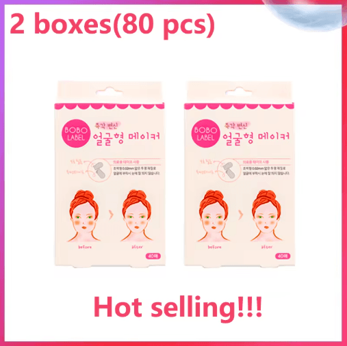 Invisible V-Line Face Lifting Tape – Breathable Slimming & Chin Lift Stickers (40pcs)