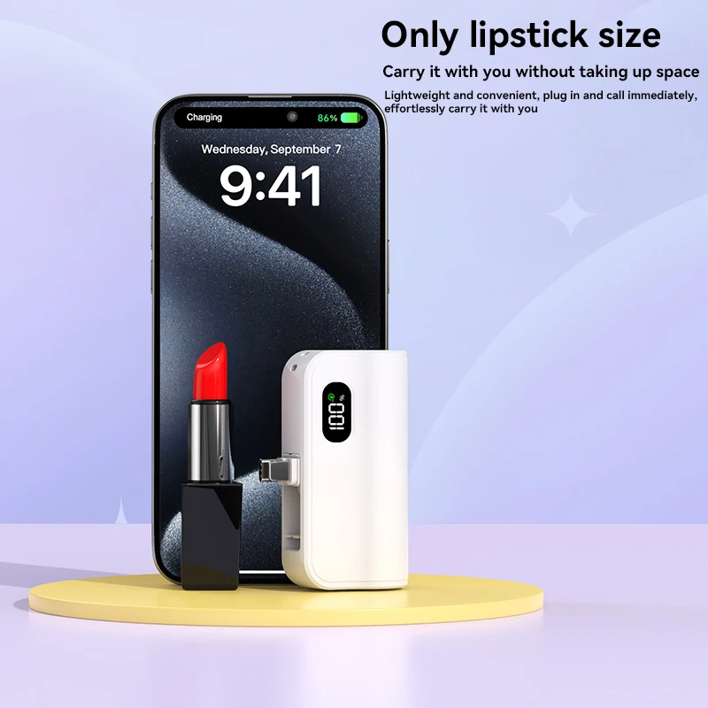 Mini Capsule Ultra High Power Wireless Fast Charging Power Bank