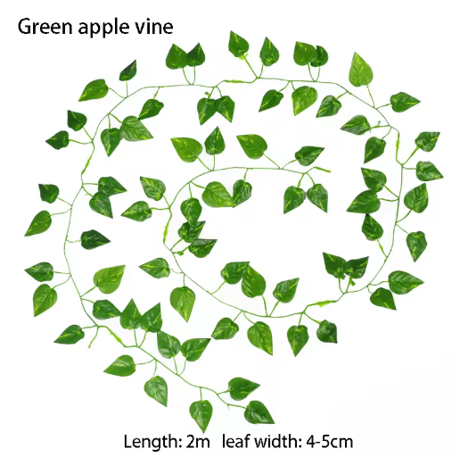Artificial Ivy Leaves Garland Vines Fake Hanging Greenery for Wall & Outdoor Decor (2–10M)