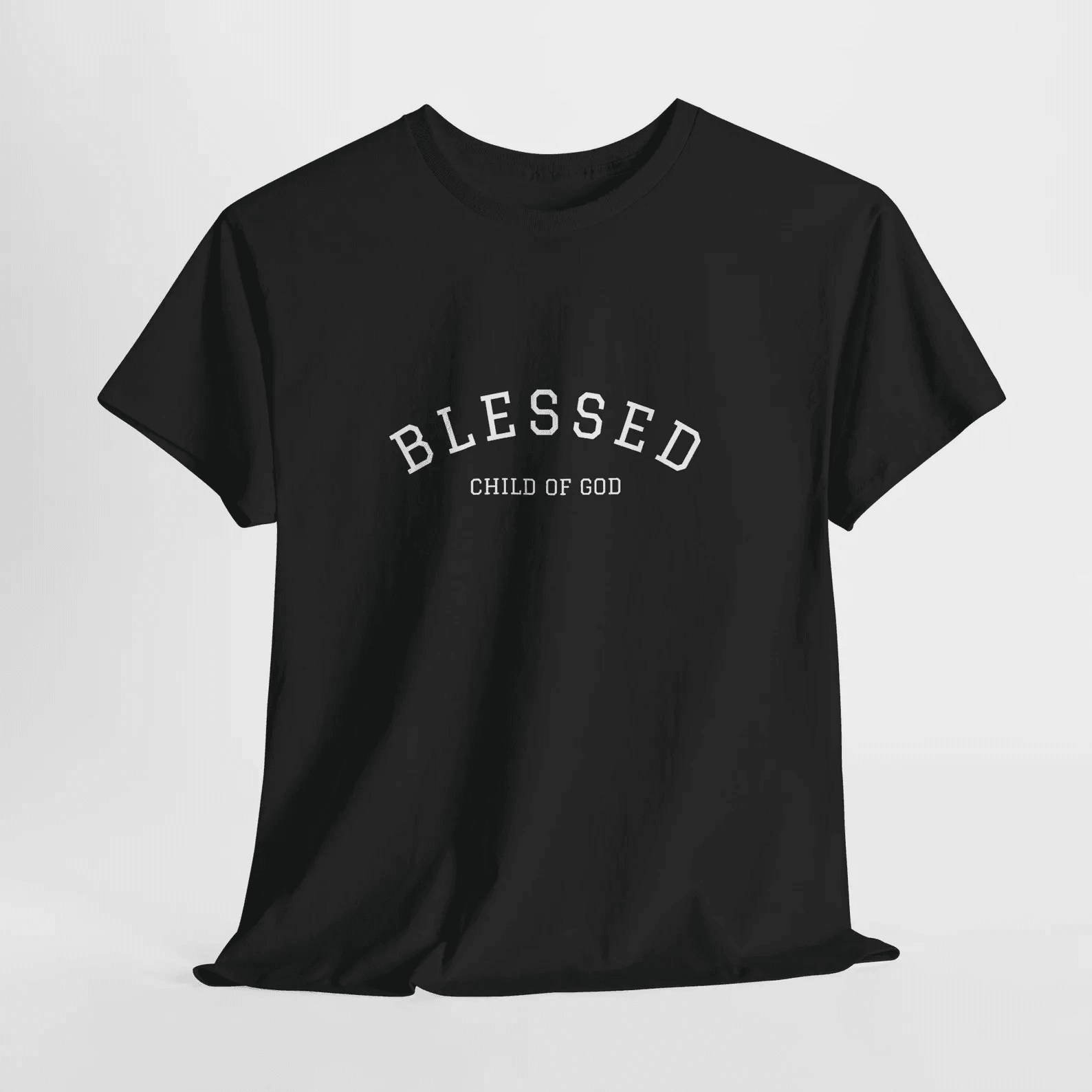 Blessed Child of God Shirt Christian Faith Tee Inspirational Religious Gift