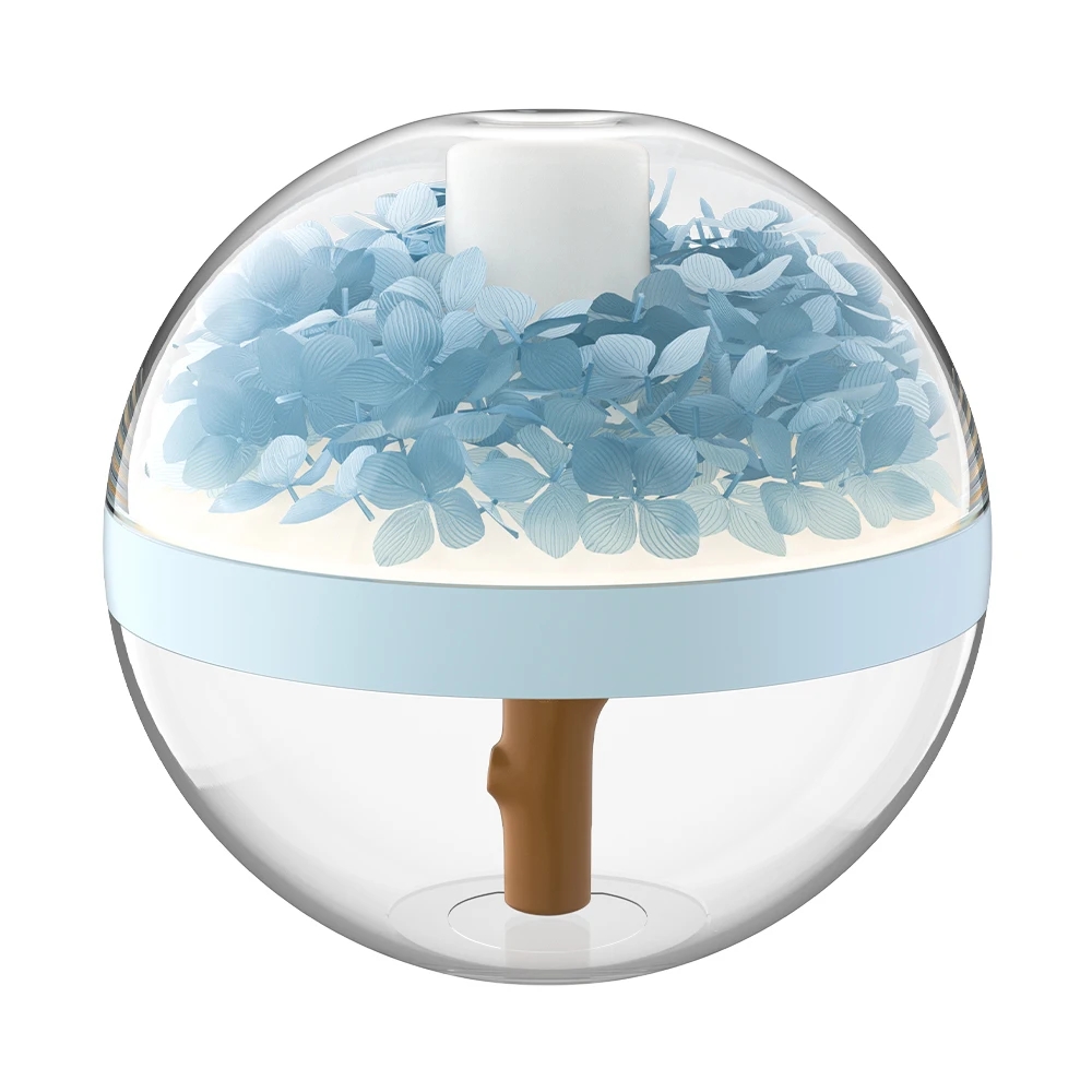 Flower-Shaped USB Humidifier with LED Mist Maker, Home Air Hydration