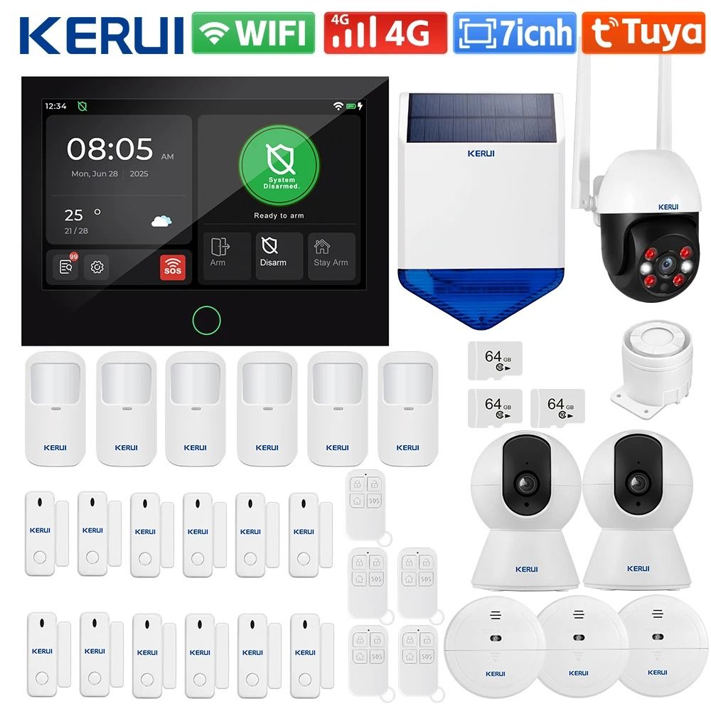 KERUI G70 Tuya WiFi+4G Home Security Alarm System