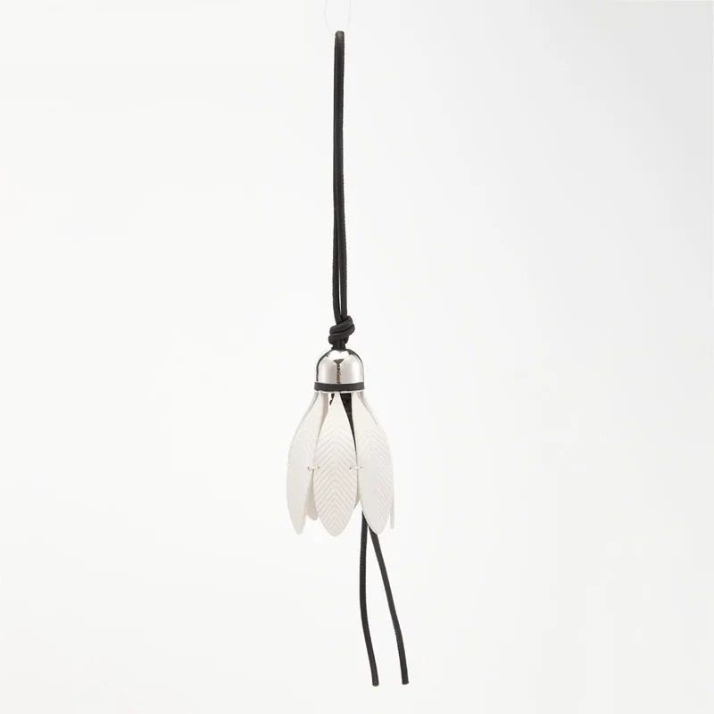 Leather Flower Bag Charm
