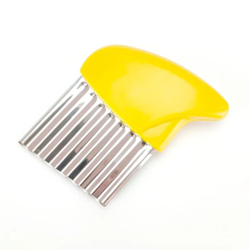 Premium Stainless Steel Wavy Potato Cutter and French Fries Slicer Set