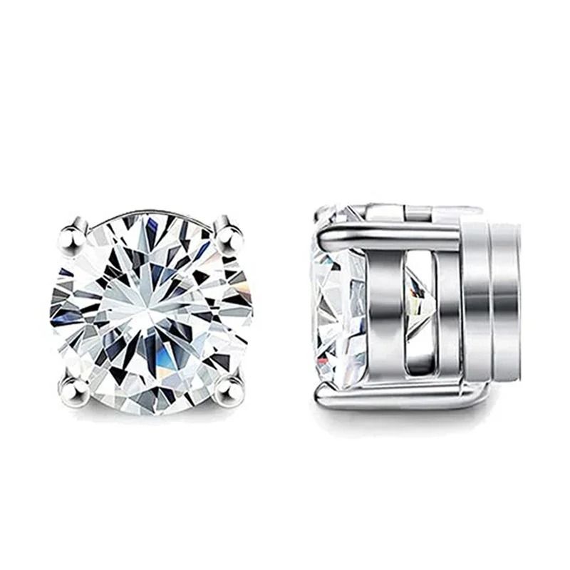 Crystal Strong Magnetic Ear Stud Set