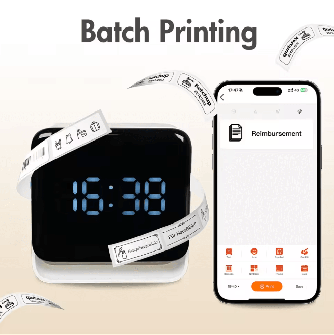 Wireless Label Maker Printer Bluetooth Portable Thermal Label Printer