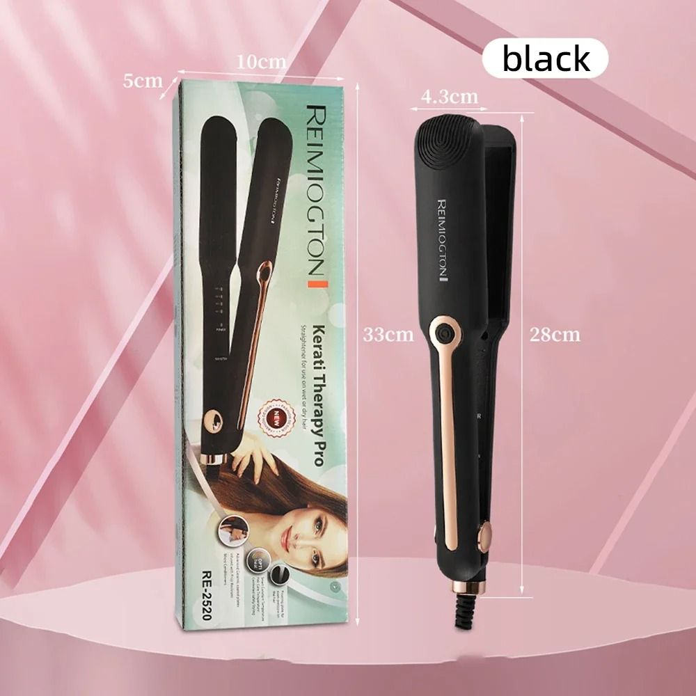 2 in 1 Hair Straightener and Curler Ceramic Flat Iron with Adjustable Temperature and Negative Ion Technology