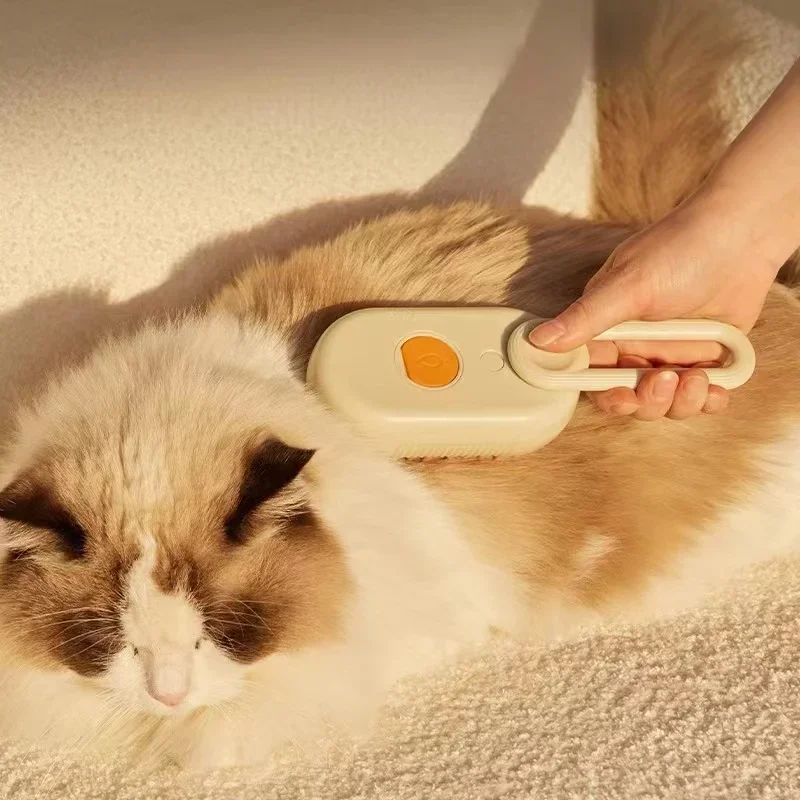 Electric Steam Spray Massage Hair Removal Comb for Dog Hair, Cat Hair, Anti-Flying Pet Cleaning Brush
