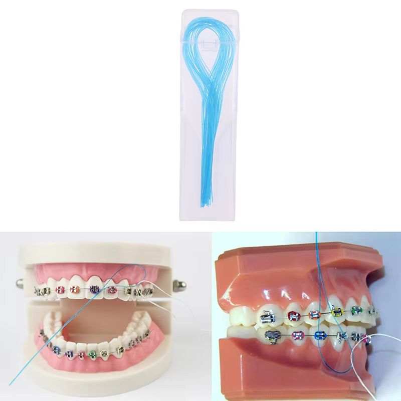 35 Piece Dental Floss Threaders Set Orthodontic Braces Wire Needle Holders for Easy Cleaning
