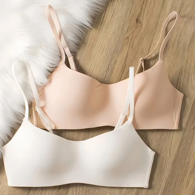 Seamless Half-Cup Push-Up Bra (Wireless Lift) for Small Chest - Smooth, Invisible Fit