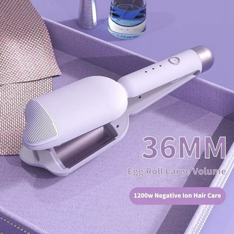 36mm Ceramic Hair Waver – Long Lasting Electric Curling Iron for Soft Beach Waves and Volume