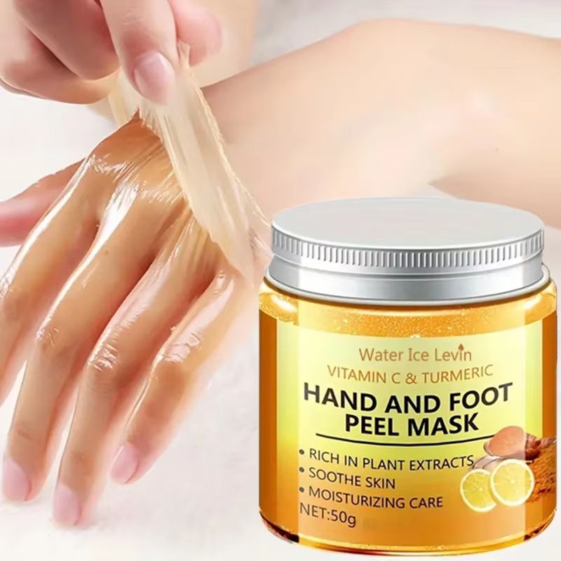 GlowSilk Vitamin C Turmeric Hand and Foot Wax Mask Smoothing Illuminating Skin Treatment