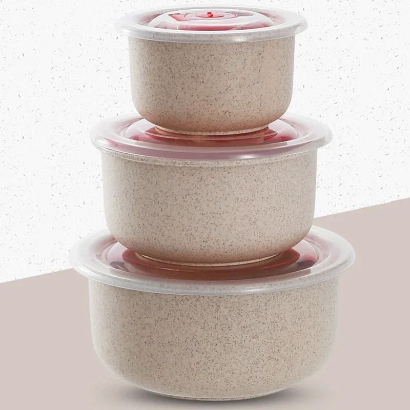 Wheat Straw Microwave Safe Lunch Bowl Set