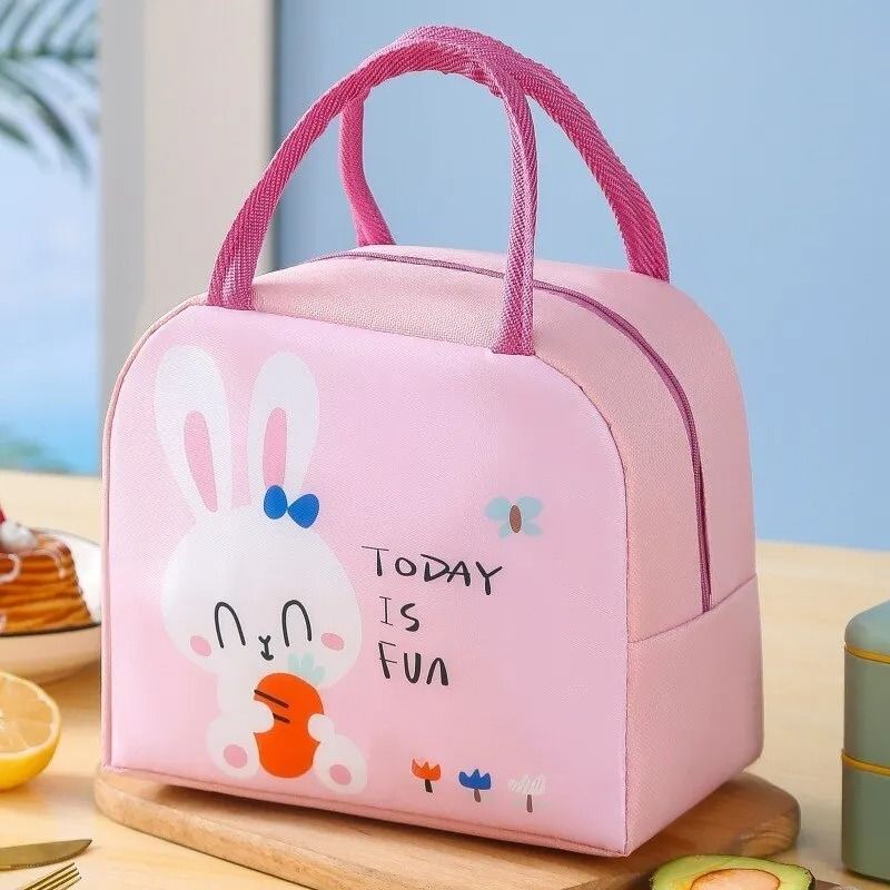 Cartoon Insulated Lunch Box Tote – Thickened Aluminum Foil Bento Bag