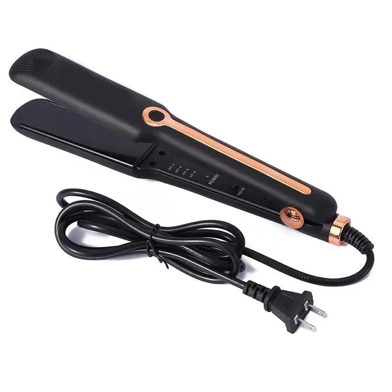 2 in 1 Hair Straightener and Curler Ceramic Flat Iron with Adjustable Temperature and Negative Ion Technology