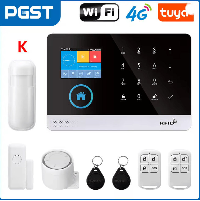 PGST Smart Home Security Alarm System Wireless GSM WIFI with App Control