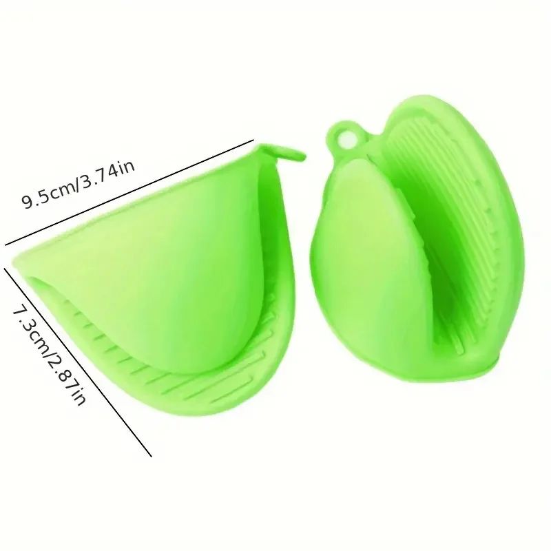 Silicone Pot Holder Gloves Heat Resistant Set