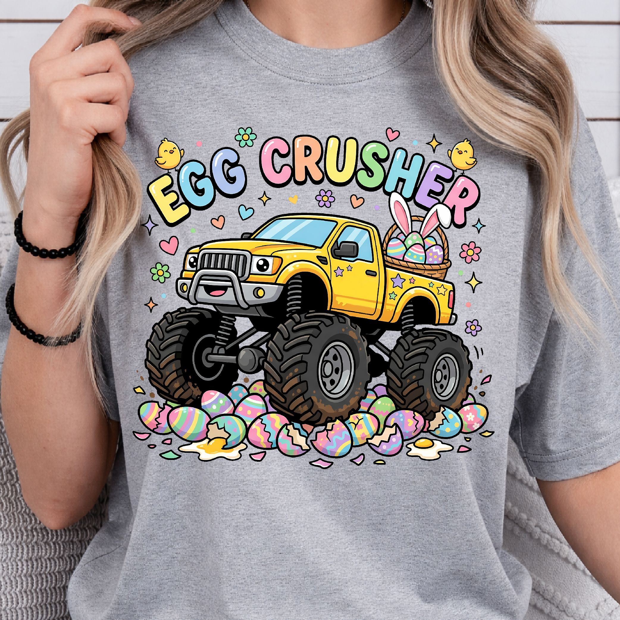 Egg Crusher Shirt, Funny Easter Egg T-Shirt, Humorous Holiday Tee