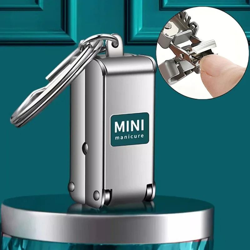 Stainless Steel Foldable Mini Nail Clipper with File Function