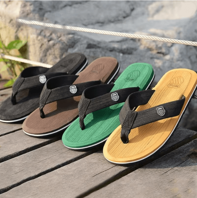 CoastFlex Mens Casual Flip Flops Non Slip Summer Beach Slides