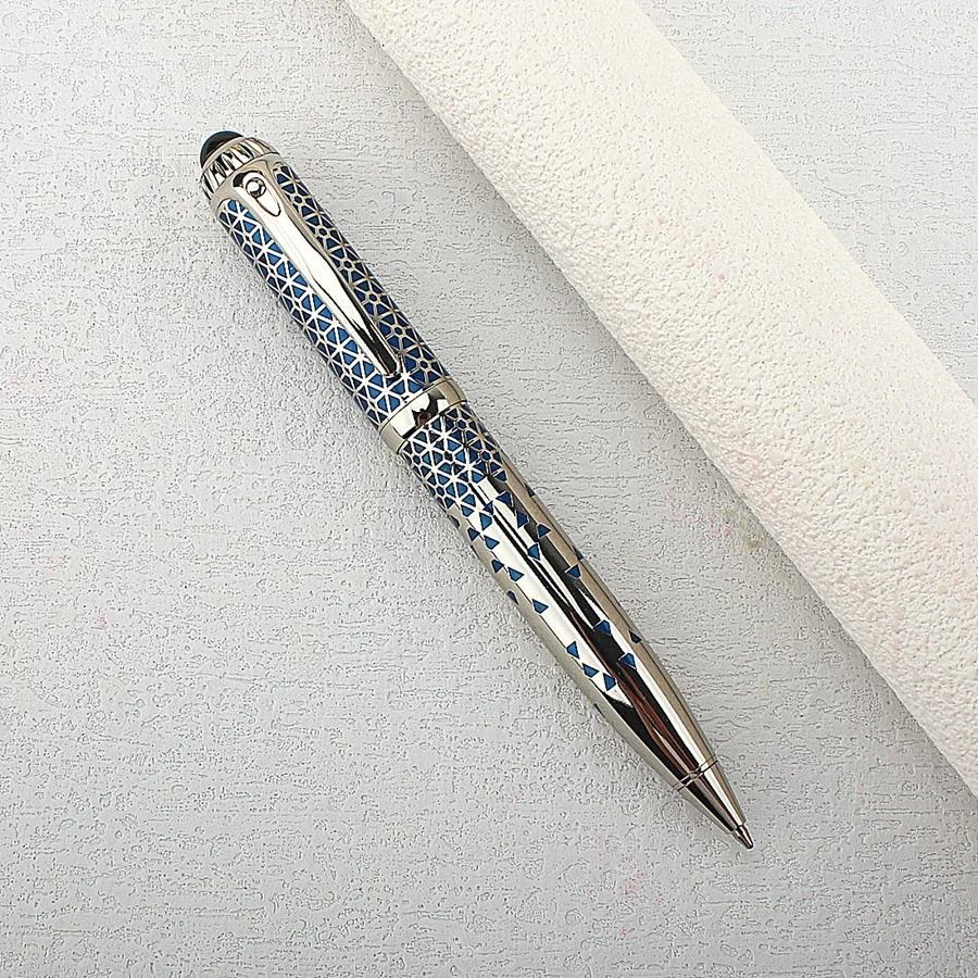 ExecutivePro Luxury Rollerball Pen Metal Business Writing Pen Blue Ink Office Gift Pen