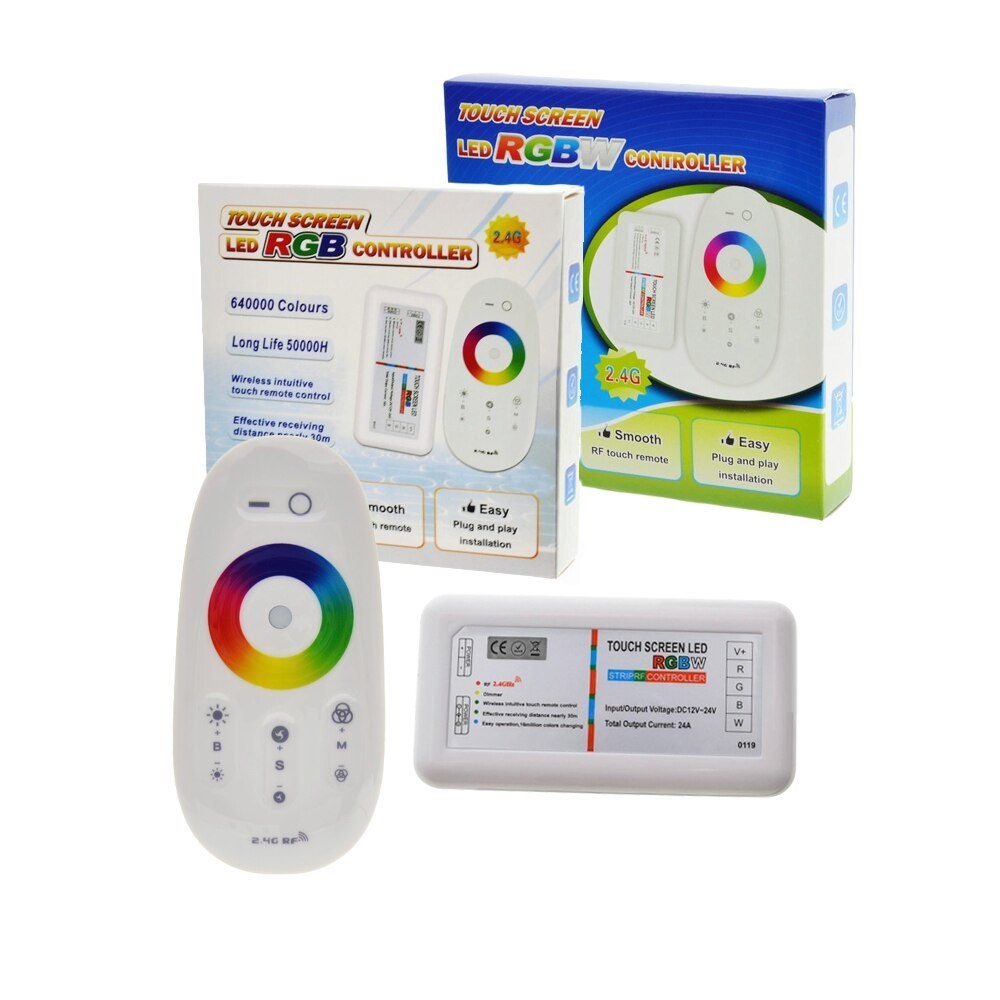 Wireless LED Strip Controller with Touch Remote Dimmer for Custom Lighting
