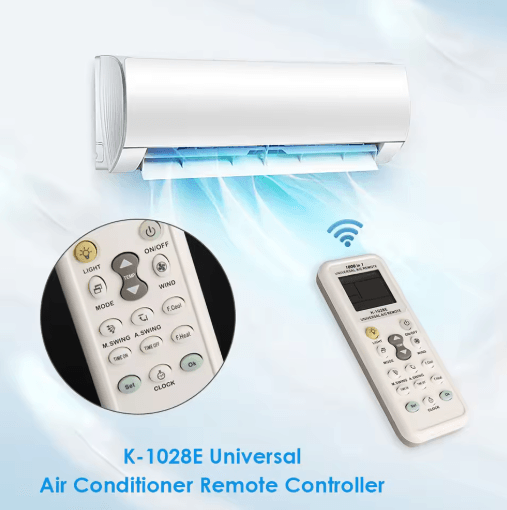 Universal Air Conditioner Remote Control Easy to Use AC Remote Replacement Batteries Not Included