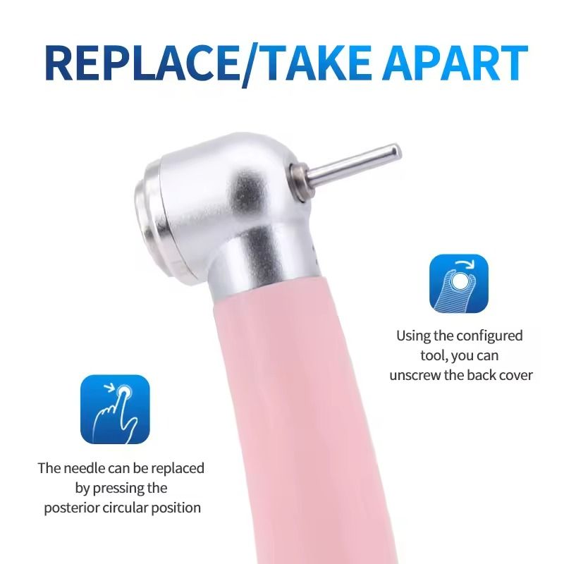 High Speed Dental Handpiece with Push Button and Ceramic Bearings