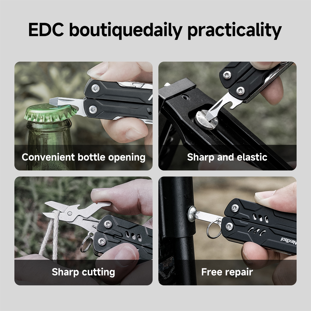 Mini Sailor Pliers Lite Portable EDC Multi Tool with Scissors, Screwdriver, and Bottle Opener