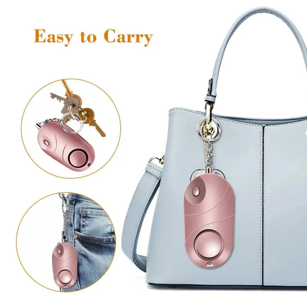 Personal Safety Alarm Keychain with LED Flashlight