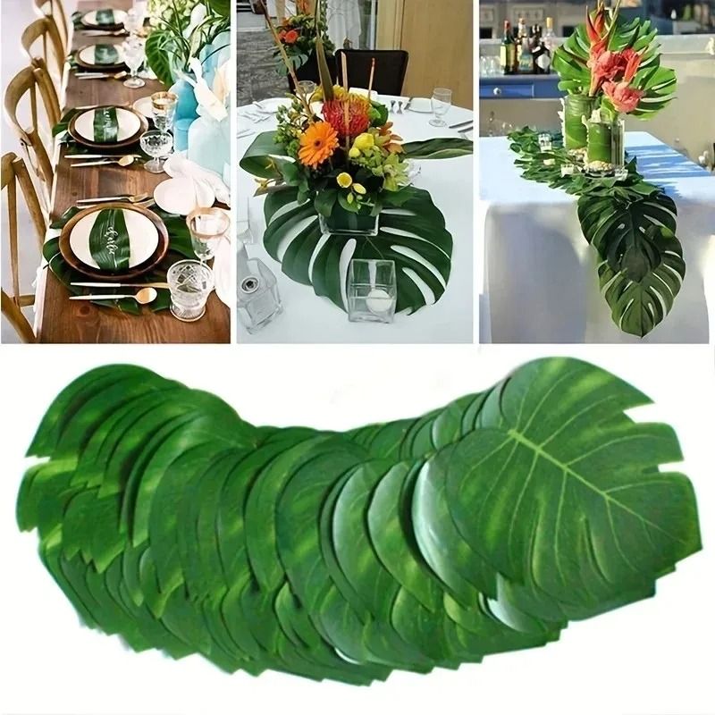 Hawaii Artificial Palm Leaf Set – High-Definition Tropical Botanical Accents