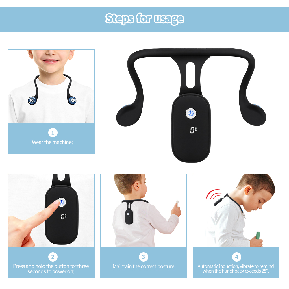 Intelligent Posture Corrector, Smart Posture Correction Device, Posture Training device, Adult Child Use