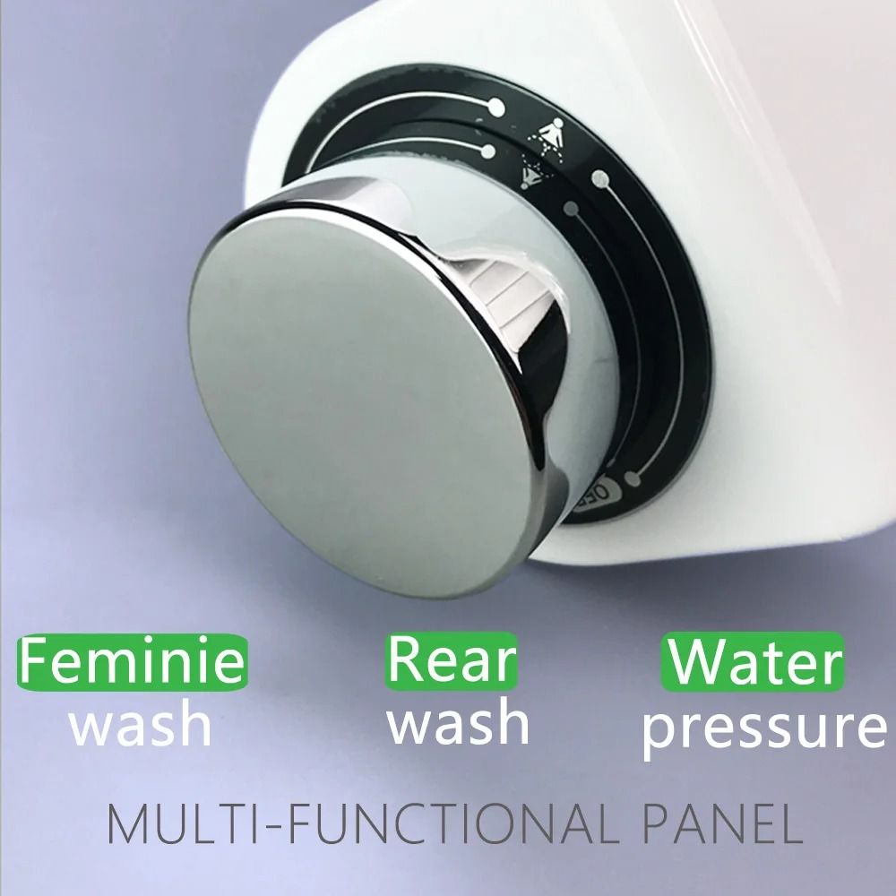 Toilet Bidet Seat Attachment with Dual Nozzles Non Electric Spray