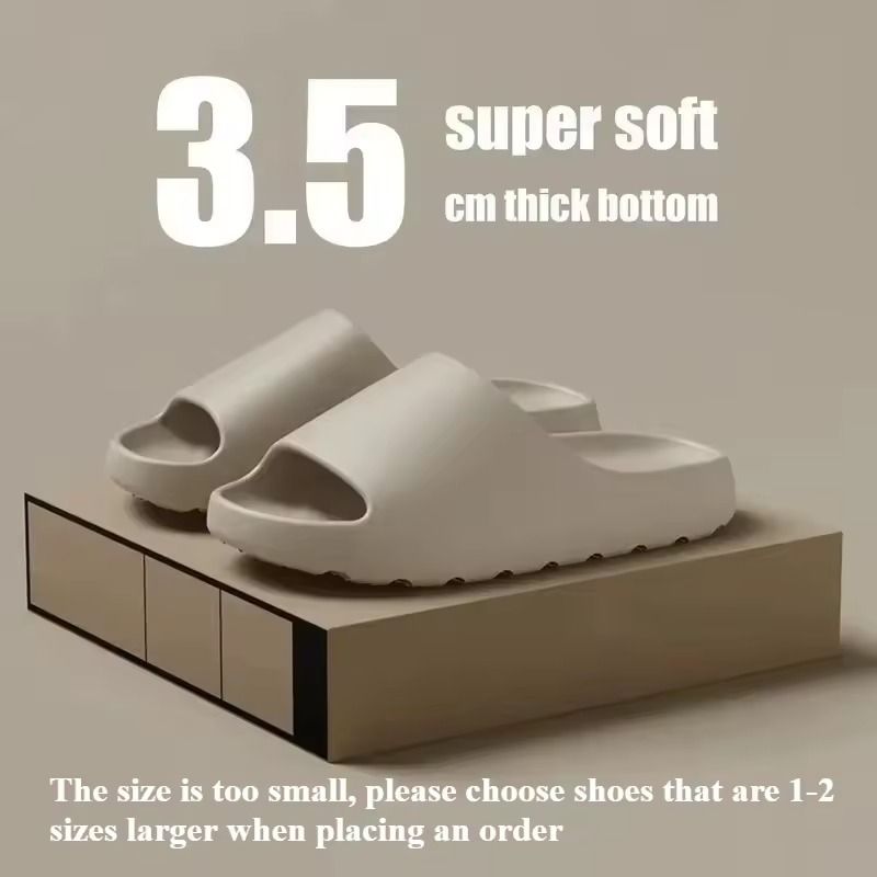 Unisex Cloud Slide Sandals with Thick Soles and Soft EVA Cushioning