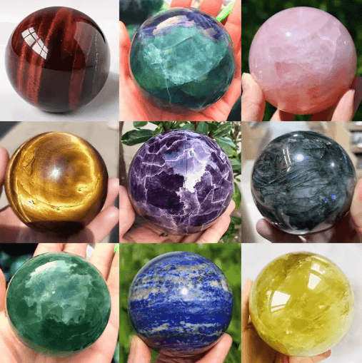 Natural Rose Quartz Crystal Sphere Polished Healing Ball for Reiki & Home Decor