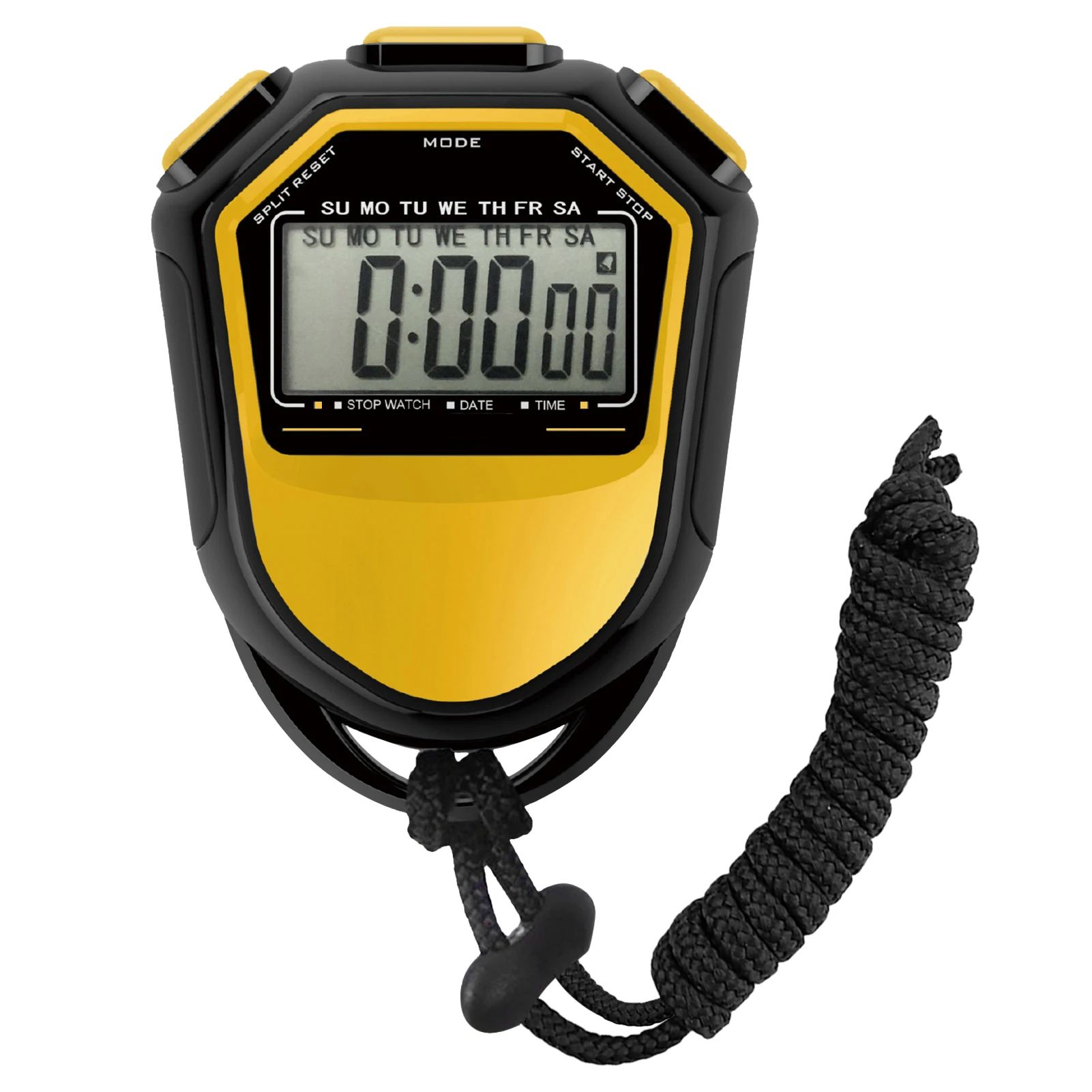 Digital Sports Stopwatch with Large LCD Display – Waterproof Handheld Timer for Training
