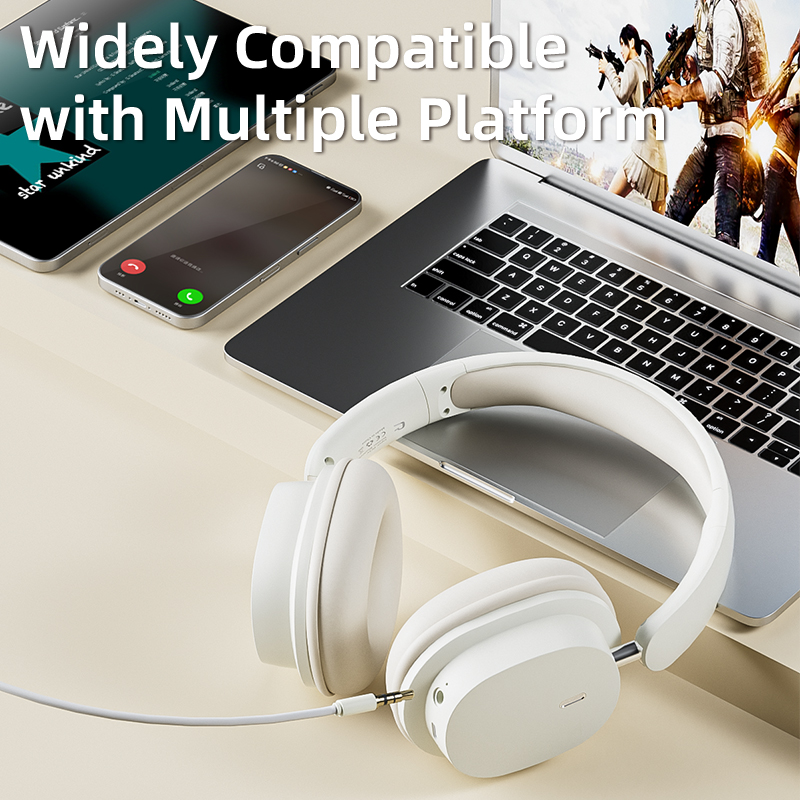 High-Quality Wireless Gaming Headset with Noise-Cancelling Bluetooth, Mic & Wired Earphone Option