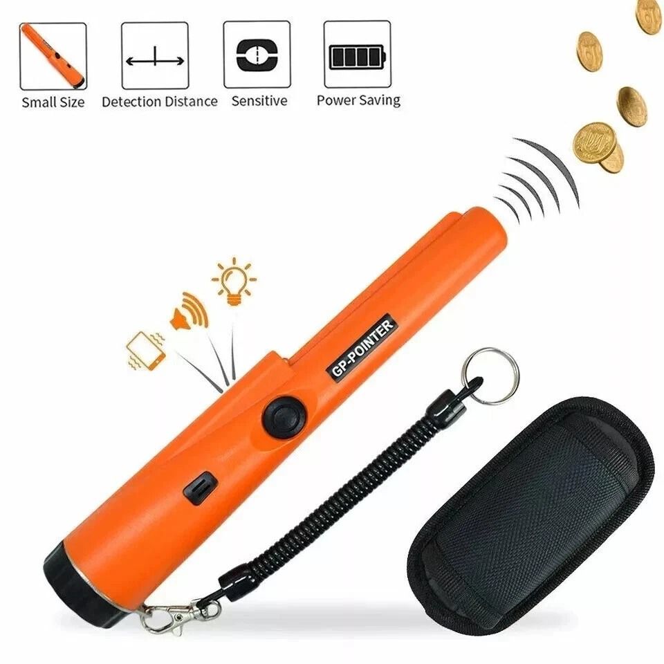 Pro Pinpointer Pointer Probe, Metal Detector HandHeld, Waterproof Sensitive Tester for Easy Treasure Hunting
