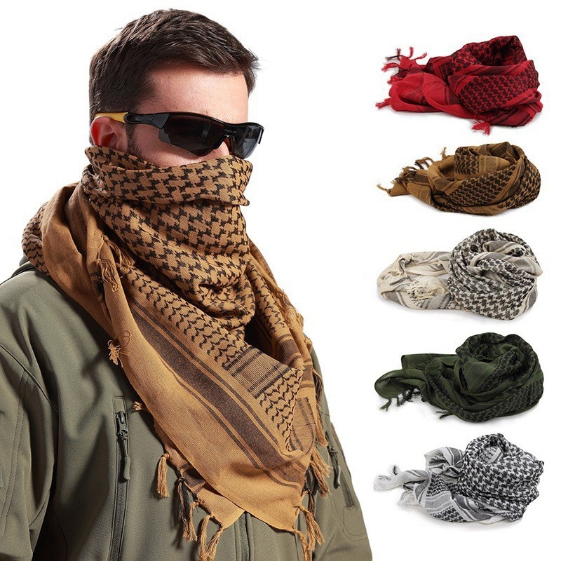 Light weight Military Tactical Arab Scarf Unisex Army Plaid
