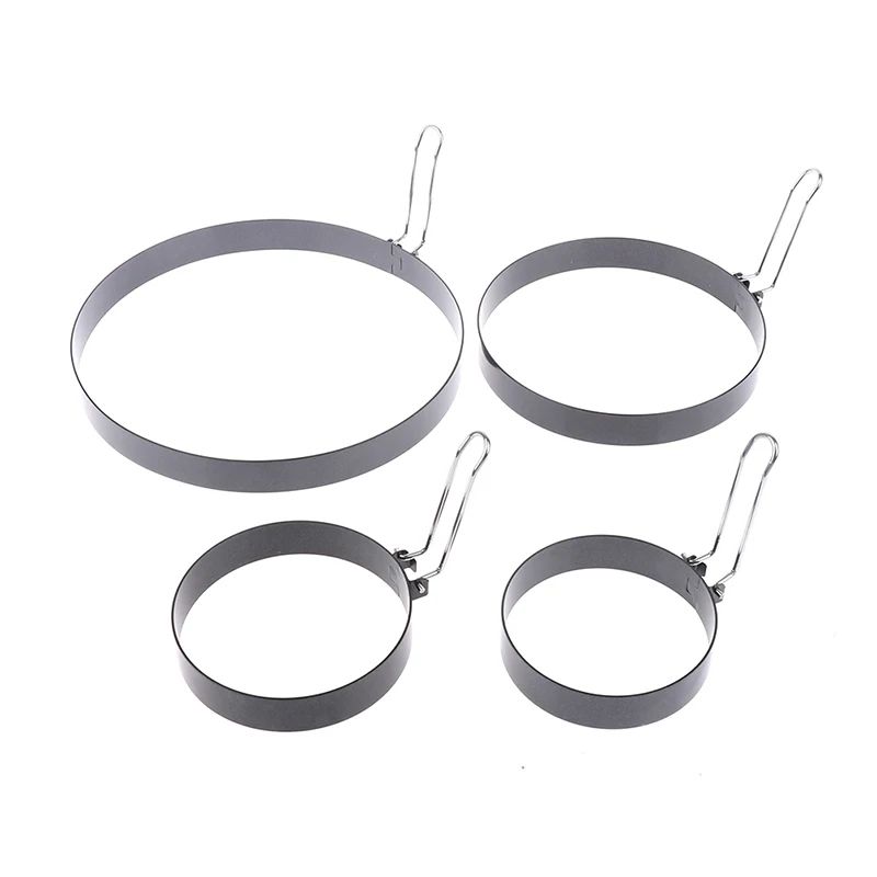 Perfect Round Pancake Ring Mold & Egg Ring Mold Set - Nonstick Metal Cooking Rings (3.5–8 in)