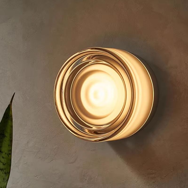 Modern LED Wall Lamp – Amber or Smokey Grey Jelly Glass Wall Sconce for Living Room, Bedroom, Corridor, or Dining Room