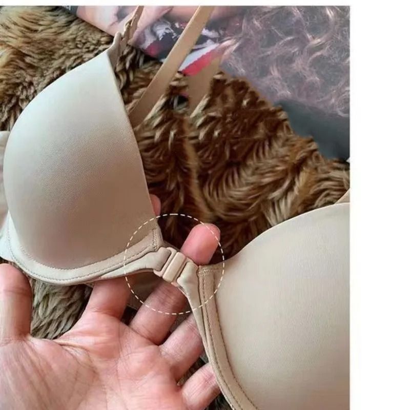 Seamless Push Up Bra Front Closure Non-Wire Small Cup Sexy Lingerie