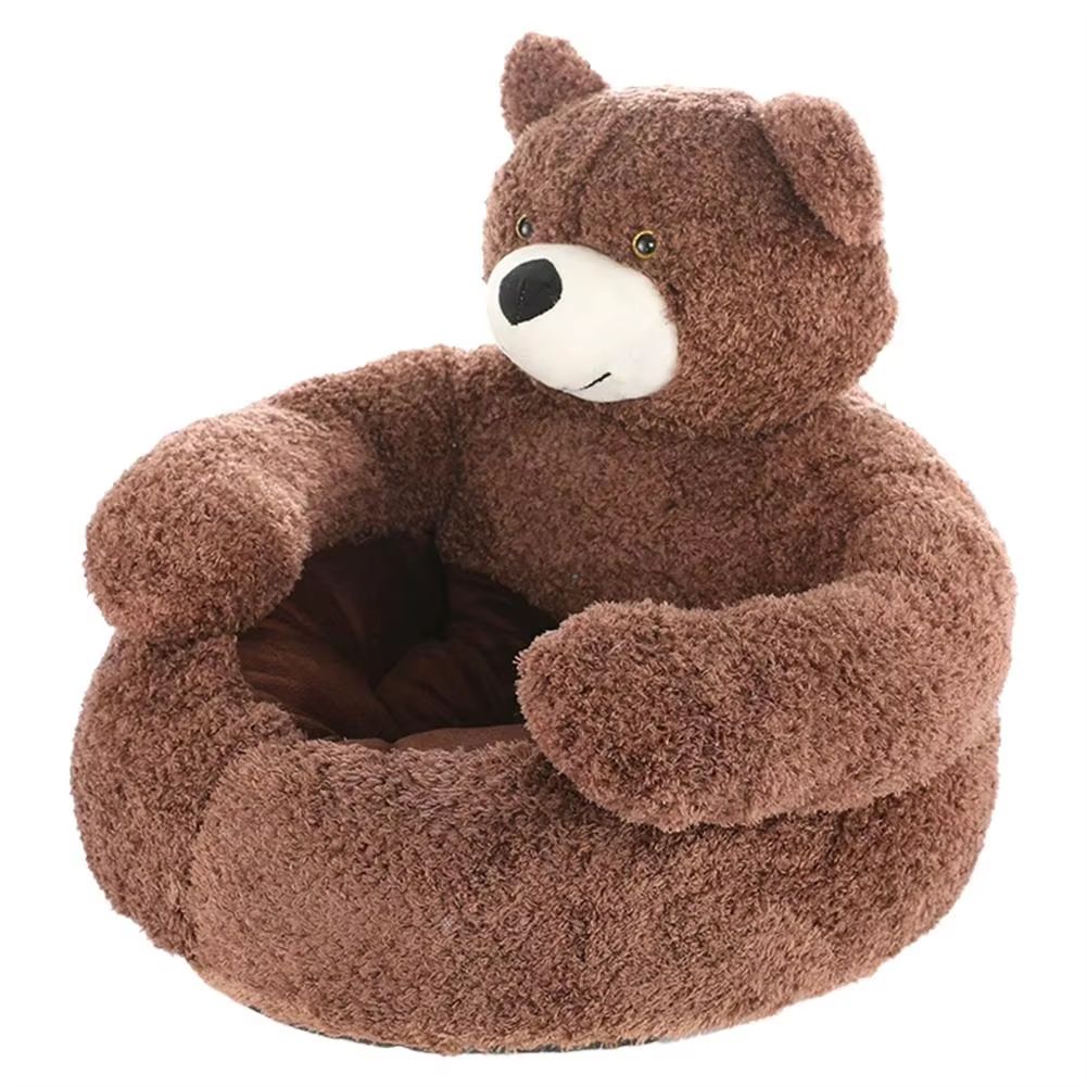 CozyBear Plush Pet Bed with Removable Washable Mat (Four Seasons Dog & Cat Sleeping Pad)