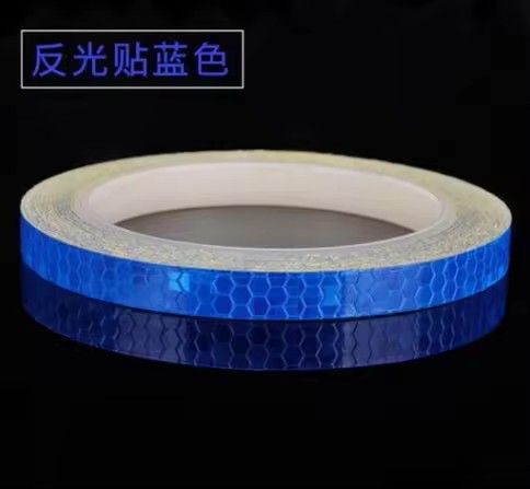 SafetyGlow 1cm by 8m Bike Reflective Tape Strips – Fluorescent Visibility Tape for Bicycle, Helmet & Helmet Mounting